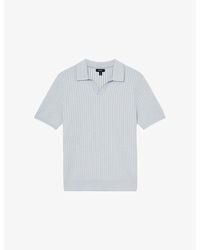 Reiss - Lancaster Ribbed Knitted Polo Shirt - Lyst