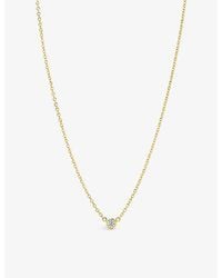 Tiffany & Co. - Diamonds By The Yard 18Ct- And 0.17Ct Brilliant-Cut Diamond Pendant Necklace - Lyst