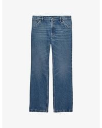 Prada - Regular-Fit Straight-Leg Washed Denim Jeans - Lyst