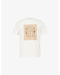Moncler - Crewneck Graphic-Patch Cotton T-Shirt - Lyst