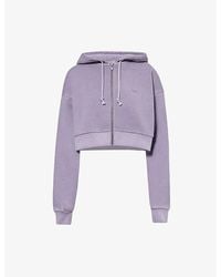 GYMSHARK - Everywear Comfort Brand-print Cotton-jersey Hoody X - Lyst