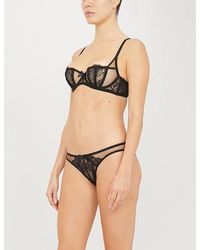 Agent Provocateur - Rozlyn Balconette Mesh And Lace Underwired Bra - Lyst