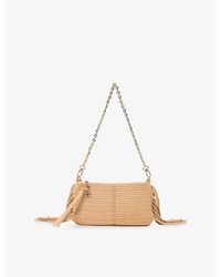 Maje - Miss M Raffia Shoulder Bag - Lyst