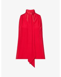 ME+EM - V-Neck Neck-Tie Silk Camisole Top - Lyst