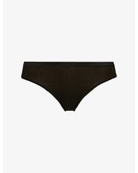 Hanro - Seamless Midi Stretch-cotton Briefs - Lyst