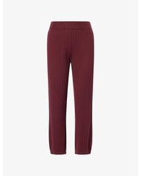 Jonathan Simkhai - Cable-Knit Straight-Leg Cotton And Cashmere Trousers - Lyst