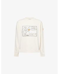 Moncler Genius - Moncler X Gilga Farm By Donald Glover Embroidered Cotton-Jersey Sweatshirt - Lyst