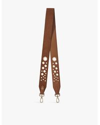 Maje - Eyelet-Embellished Leather Bag Strap - Lyst