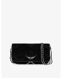 Zadig & Voltaire - Rock Western Suede Clutch Bag - Lyst