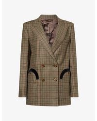 Blazé Milano - Olmida Everyday Double-Breasted Virgin Wool And Cashmere-Blend Blazer - Lyst