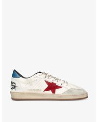 Golden Goose - Ball Star Star-applique Leather Low-top Trainers - Lyst