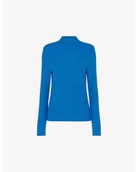 Whistles - Essential Ribbed Jersey Top - Lyst