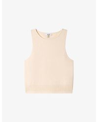 Sandro - Round-Neck Sleeveless Wool And Cashmere Jumper - Lyst