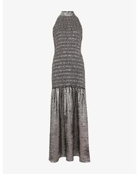 Phase Eight - Tasmin Shirred-Bodice Sleeveless Woven Maxi Dress - Lyst