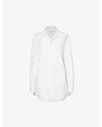 Bottega Veneta - Striped Relaxed-fit Cotton Shirt - Lyst