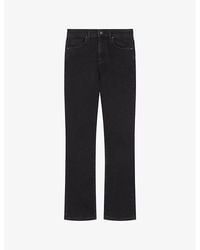 LK Bennett - Alice Straight-Leg Stretch-Denim Trousers - Lyst