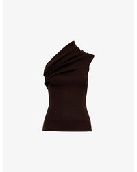 Rick Owens - Athena One-Shoulder Knitted Top - Lyst
