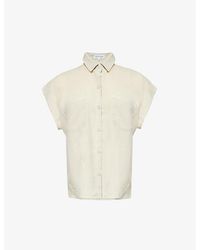 Bella Dahl - Patch-pocket Short-sleeve Relaxed-fit Woven Shirt - Lyst