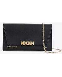 Victoria Beckham - Chain-embellished Leather Wallet On Chain - Lyst
