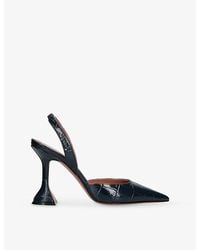 AMINA MUADDI - Holli Slingback 95 Leather Courts - Lyst
