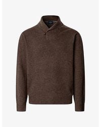 Hackett - Shawl-Collar Regular-Fit Merino Wool And Cashmere Jumper - Lyst