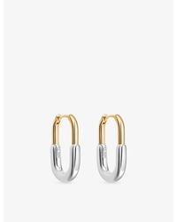Astley Clarke - Aurora U-Shape 18Ct Vermeil And Sterling- Hoop Earrings - Lyst