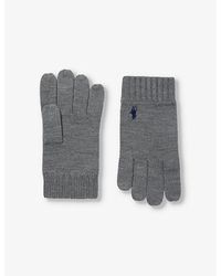 Polo Ralph Lauren - Brand-embroidered Wool Gloves - Lyst