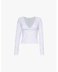 WE Are Tala - Dayflex Sport V-Neck Long-Sleeve Stretch Recycled-Nylon Top - Lyst