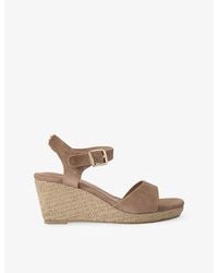 Carvela Kurt Geiger - Sadie Suede Wedge Sandals - Lyst