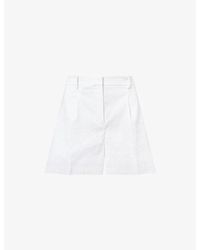 Theory - Fluid Pleat Woven Shorts - Lyst