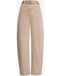 Lemaire - Twisted Straight-leg Mid-rise Denim Trousers - Lyst