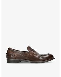 Officine Creative - Chronicle Leather Penny Loafers - Lyst