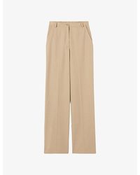 Claudie Pierlot - Straight Full-Length Cotton Trousers - Lyst