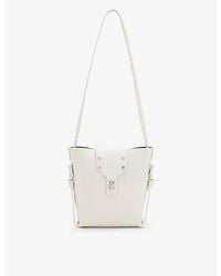 AllSaints - Miro Branded-hardware Leather Cross-body Bag - Lyst