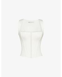 House Of Cb - The Balconette Woven Corset Top Xs (A-C Cup) - Lyst