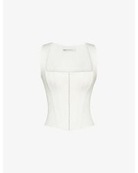 House Of Cb - The Balconette Woven Corset Top Xs (A-C Cup) - Lyst