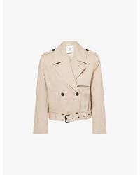 Anine Bing - Greer Belted Cotton Jacket - Lyst