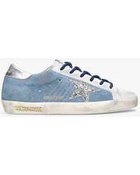 Golden Goose - Super Star 82369 Logo-print Leather Low-top Trainers - Lyst