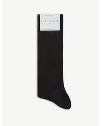 FALKE - No7 Ribbed Virgin Wool Socks - Lyst