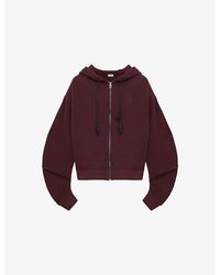 Loewe - Flamenco Zip-Up Cotton-Blend Fleece Hoody - Lyst