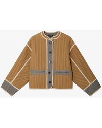 Soeur - Patchouli Textured Cotton Jacket - Lyst