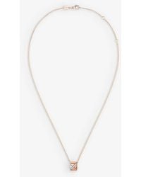 Chaumet - Liens Évidence 18ct Rose-gold And 0.05ct Diamond Pendant Necklace - Lyst