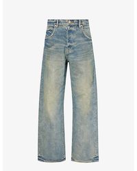 Purple Brand - Vintage Dirty Faded-wash Wide-leg Denim Jeans - Lyst