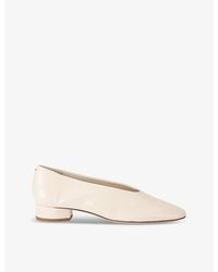 Aeyde - Delia Pointed-toe Leather Heeled Courts - Lyst