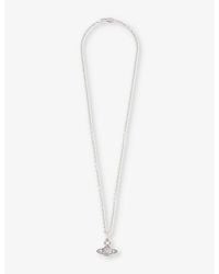 Vivienne Westwood - Carmela Silver-tone Brass And Cubic Zirconia Crystal Necklace - Lyst