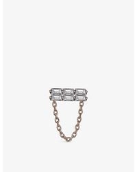 Kismet by Milka - Moment 0.06Ct Baguette-Diamond Stud Earring - Lyst