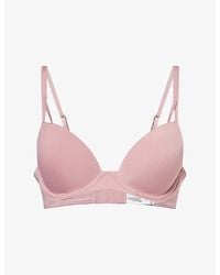 Calvin Klein - Seductive Comfort Lift Demi Stretch-Woven Push-Up T-Shirt Bra - Lyst