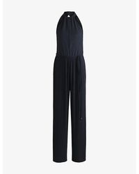 BOSS - Plissé-Pleats Sleeveless Jersey Jumpsuit - Lyst
