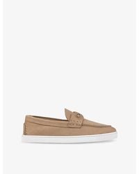 Christian Louboutin - Chambeliboat Suede Loafers - Lyst