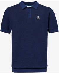 Sandbanks - Vy Brand-embroidered Crewneck Organic-cotton Polo Shirt - Lyst